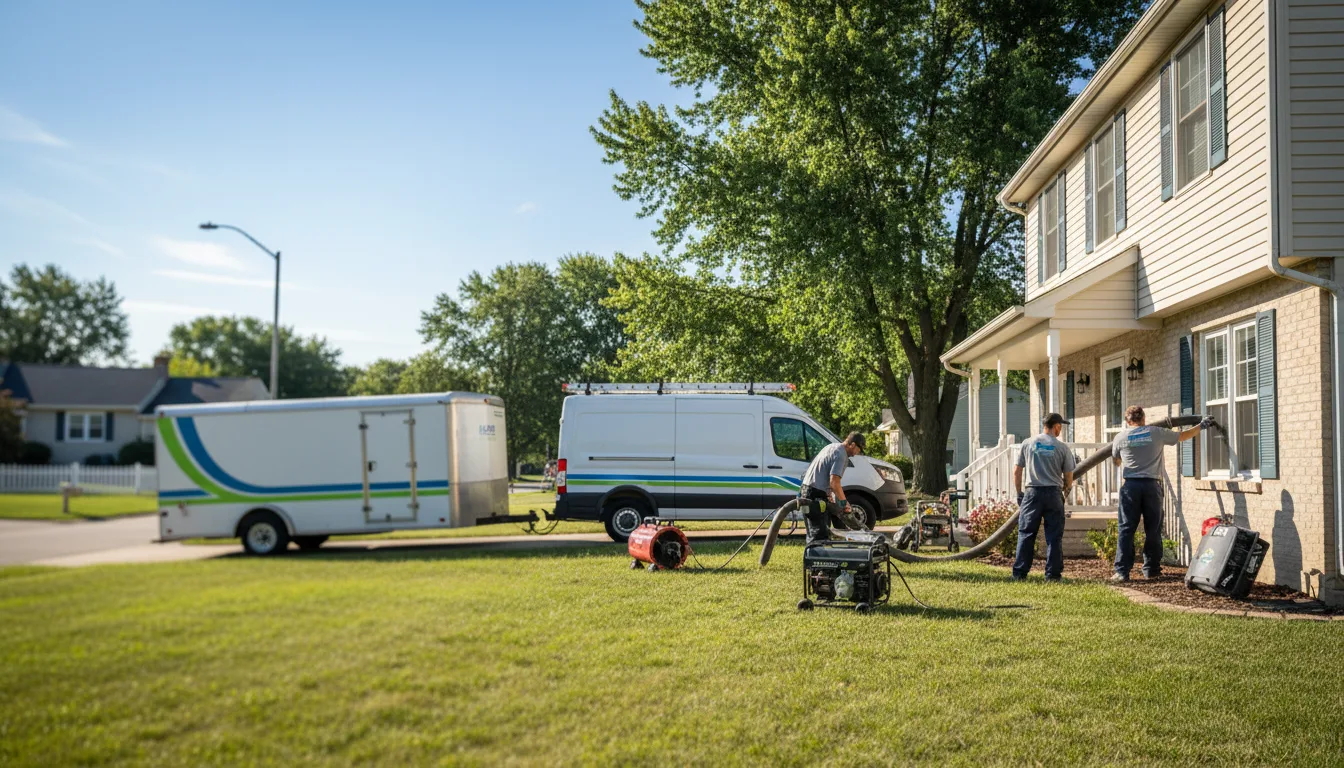 Flooded Basement Restoration And Cleanup With Repair in Deerfield, WI near me
